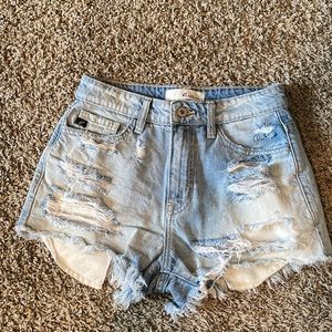 Womens KanCan distressed shorts